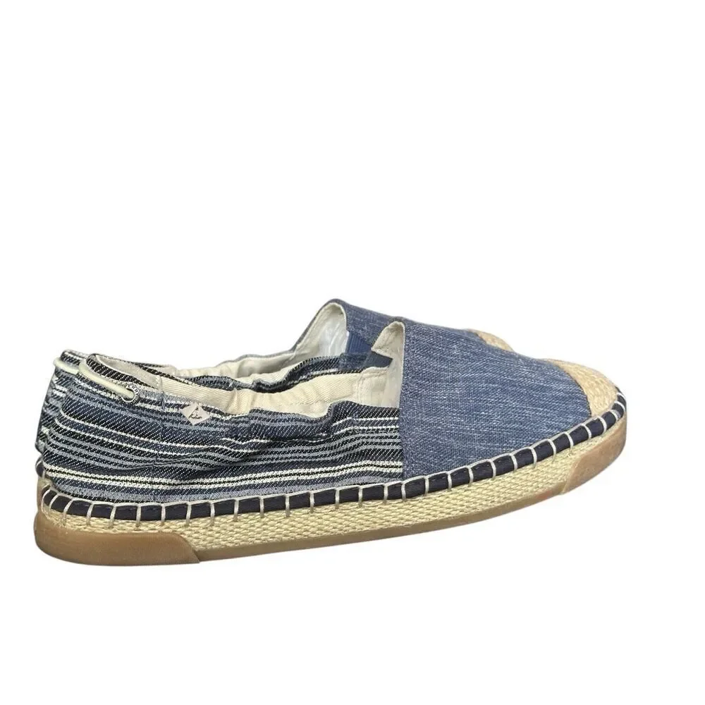 SPERRY Laurel Reef Blue Espadrilles Size 9